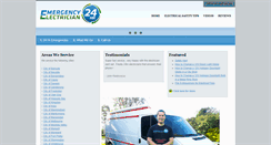 Desktop Screenshot of emergencyelectrician24hr.com.au